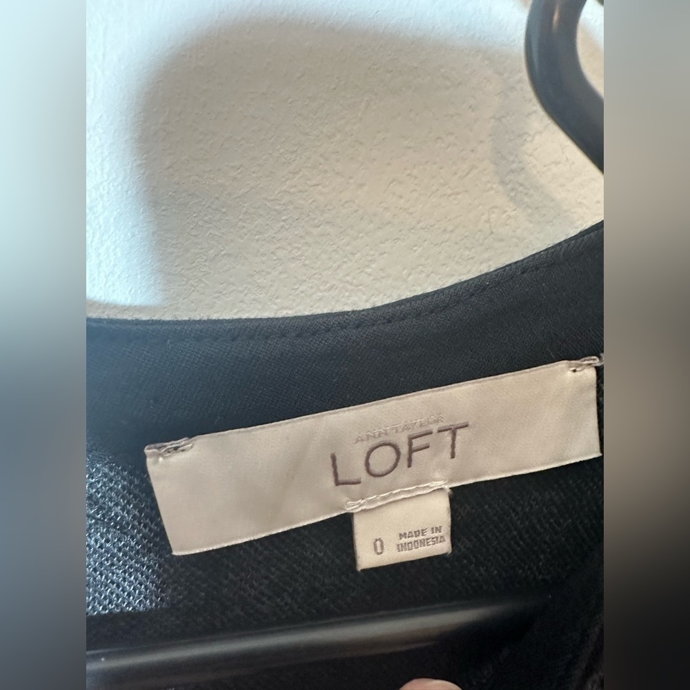 Loft Women’s Gray Leopard Print Dress Size 0 - Picture 6 of 10